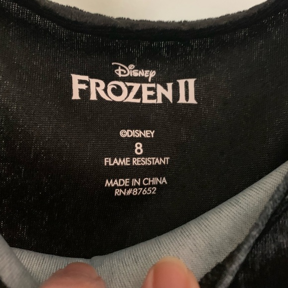 Disney Frozen Kids Anna Nightgown Dress - Black and Teal - Picture 5 of 6